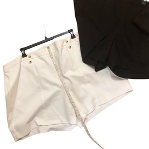 Vince Camuto shorts 24W 
One Black and one White pair NWT